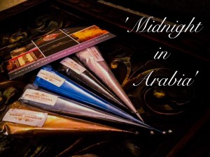 5 variations of henna paints